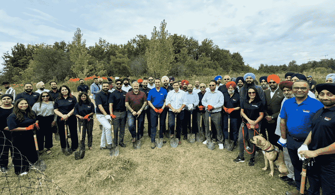 Garry Bhaura of CREA & Re/Max President Realty marks milestone birthday with community tree-planting event